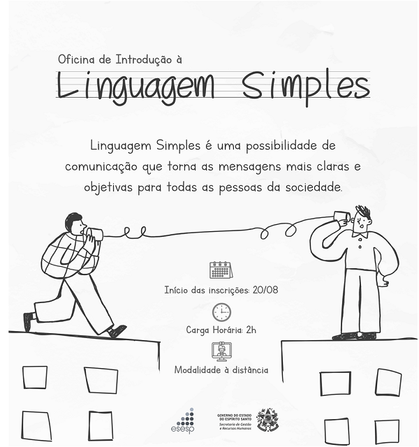 Divulgação Oficina de Introdução à Linguagem Simples