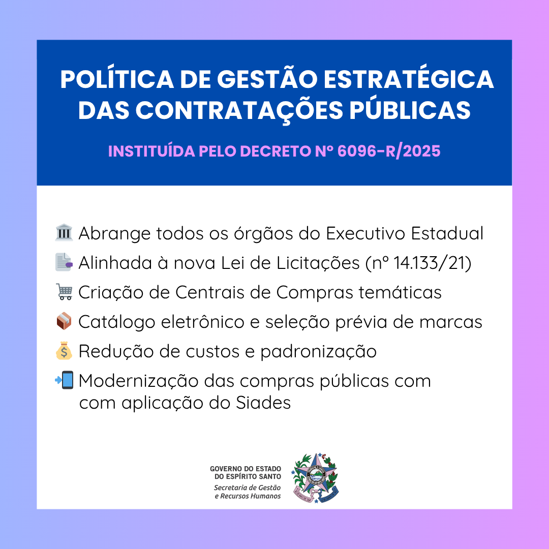 Política de Gestão Estratégica das Contratações Públicas (1)