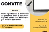 convite - webinar convênios_