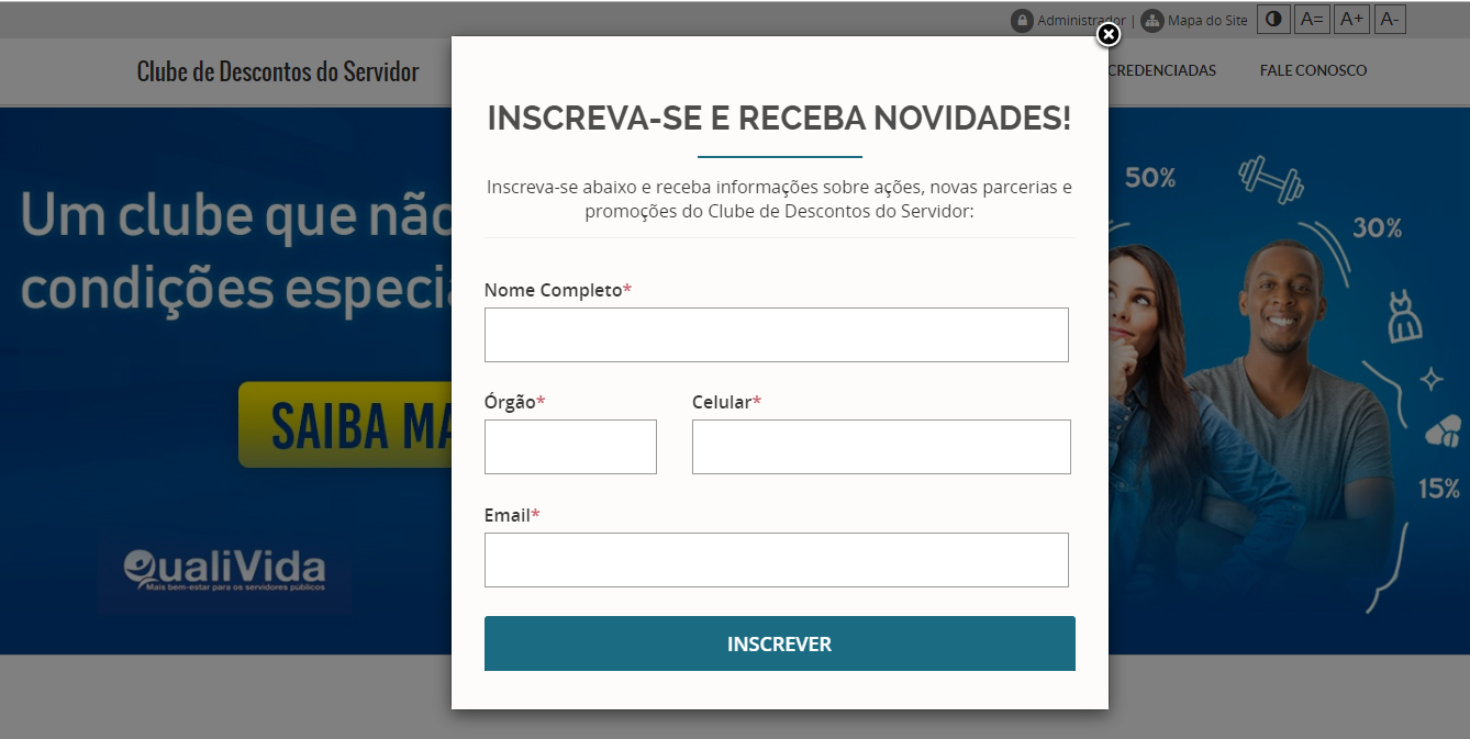 Servidores podem receber em primeira mão novidades do Clube de Descontos