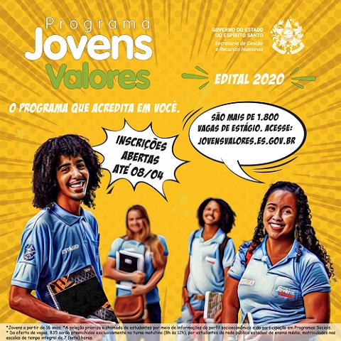 Abertas as inscrições para estágio no Governo do Estado
