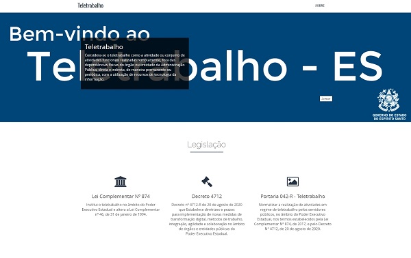 Prodest desenvolve site com informações sobre teletrabalho no Governo do Estado